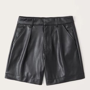 Abercrombie Vegan Leather Shorts